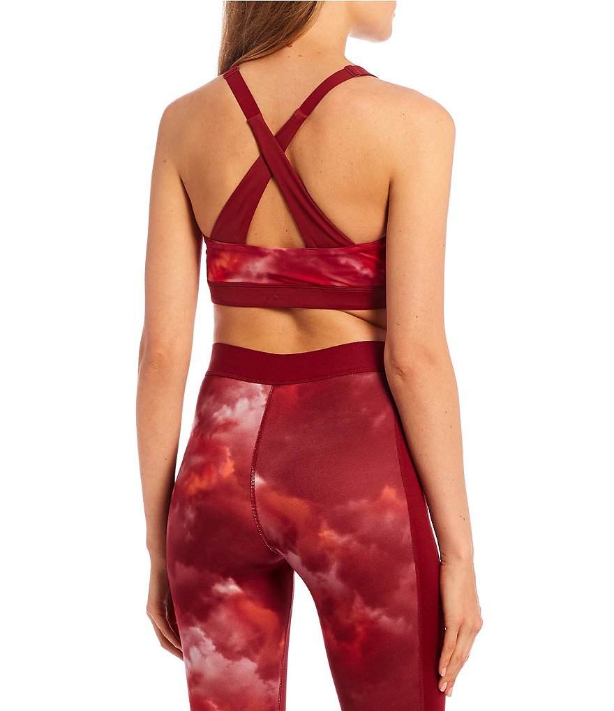 Roxy Mermaid Squad Printed Sports Bra