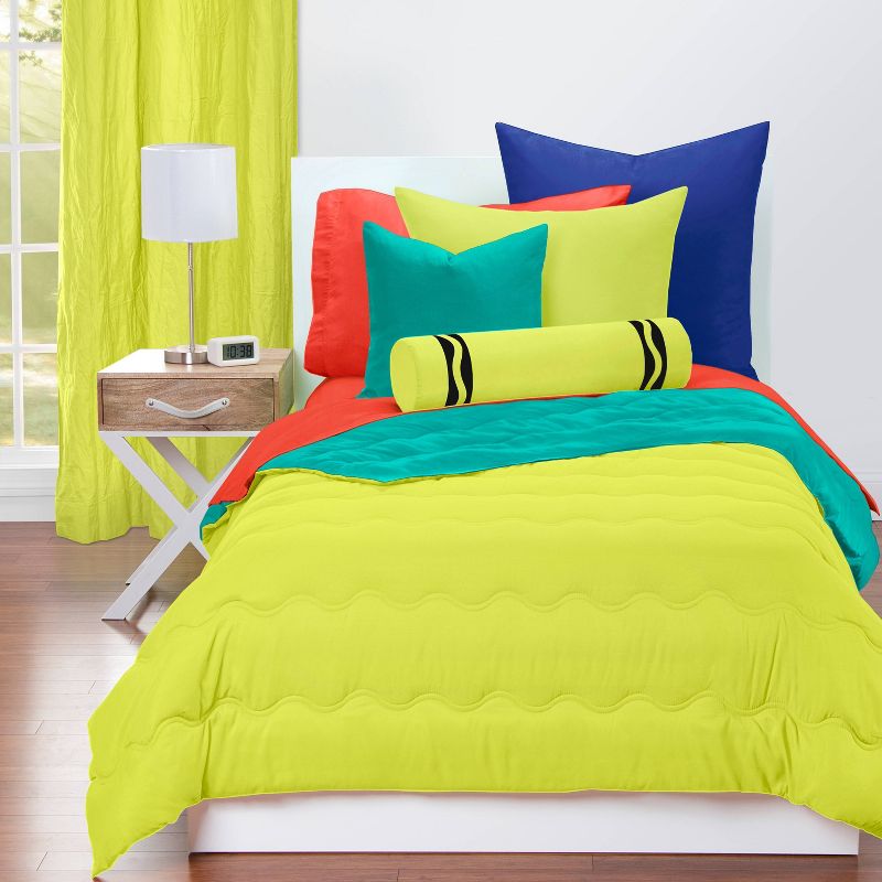 50"x84" Blackout Grommet Curtain Panels Granny Smith Green - Crayola