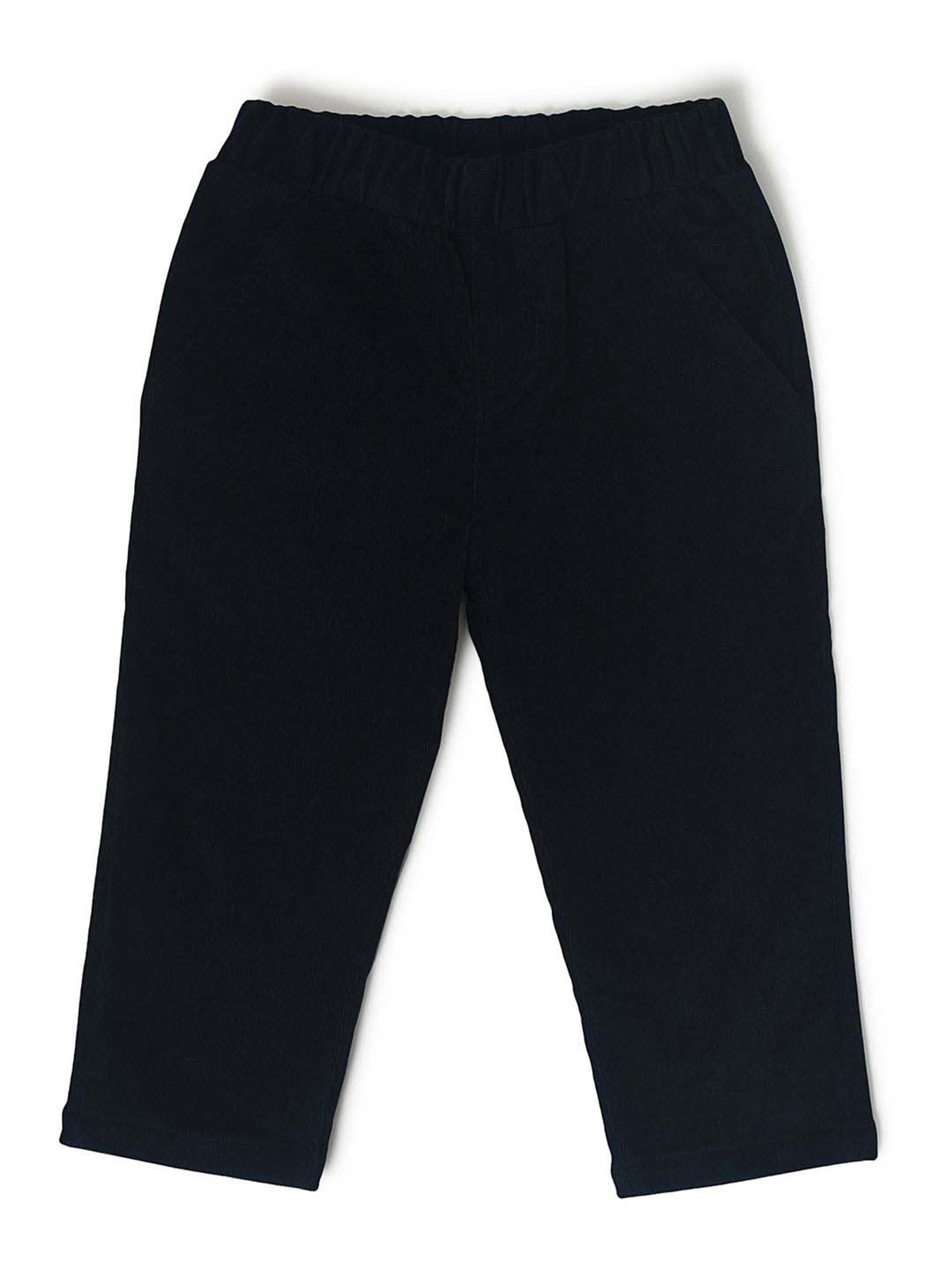 MiArcus Boys Navy Cotton Regular Fit Trousers