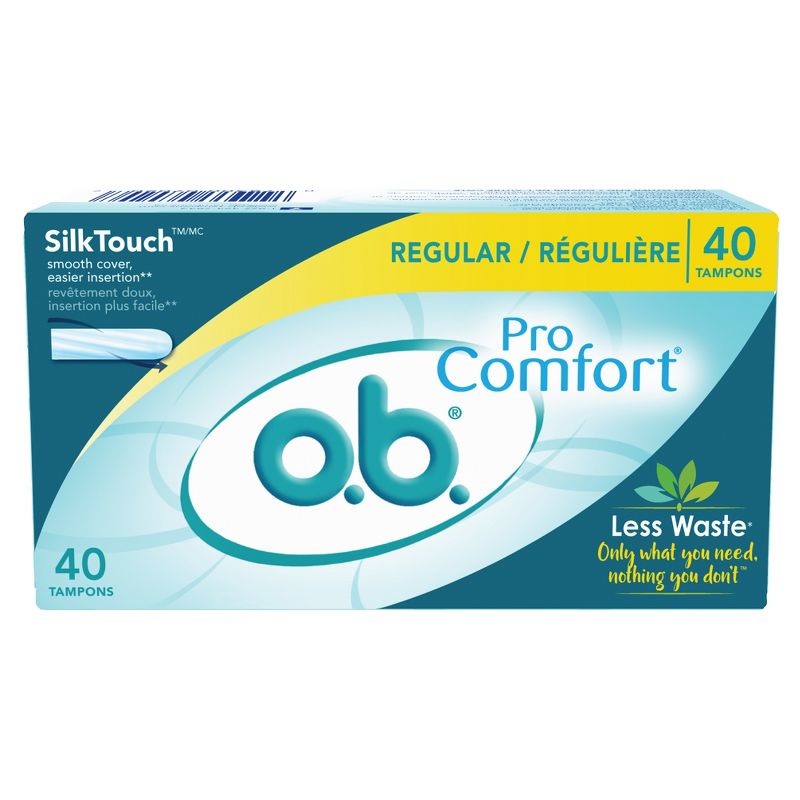 o.b. ProComfort Tampons - Applicator-Free - Unscented - Regular - 40ct