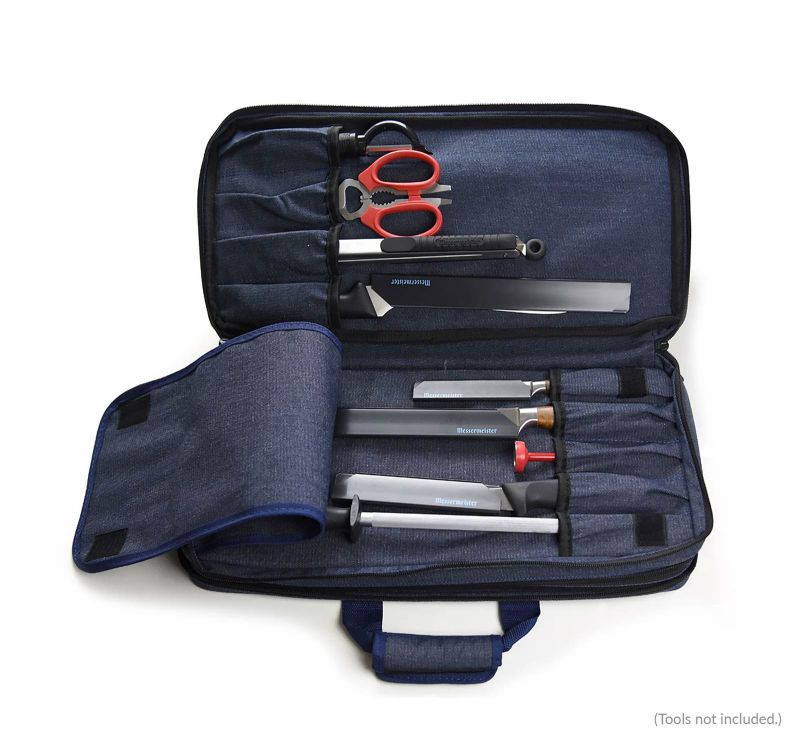 Messermeister Blue Denim 18 Pocket Meister Chef's Case