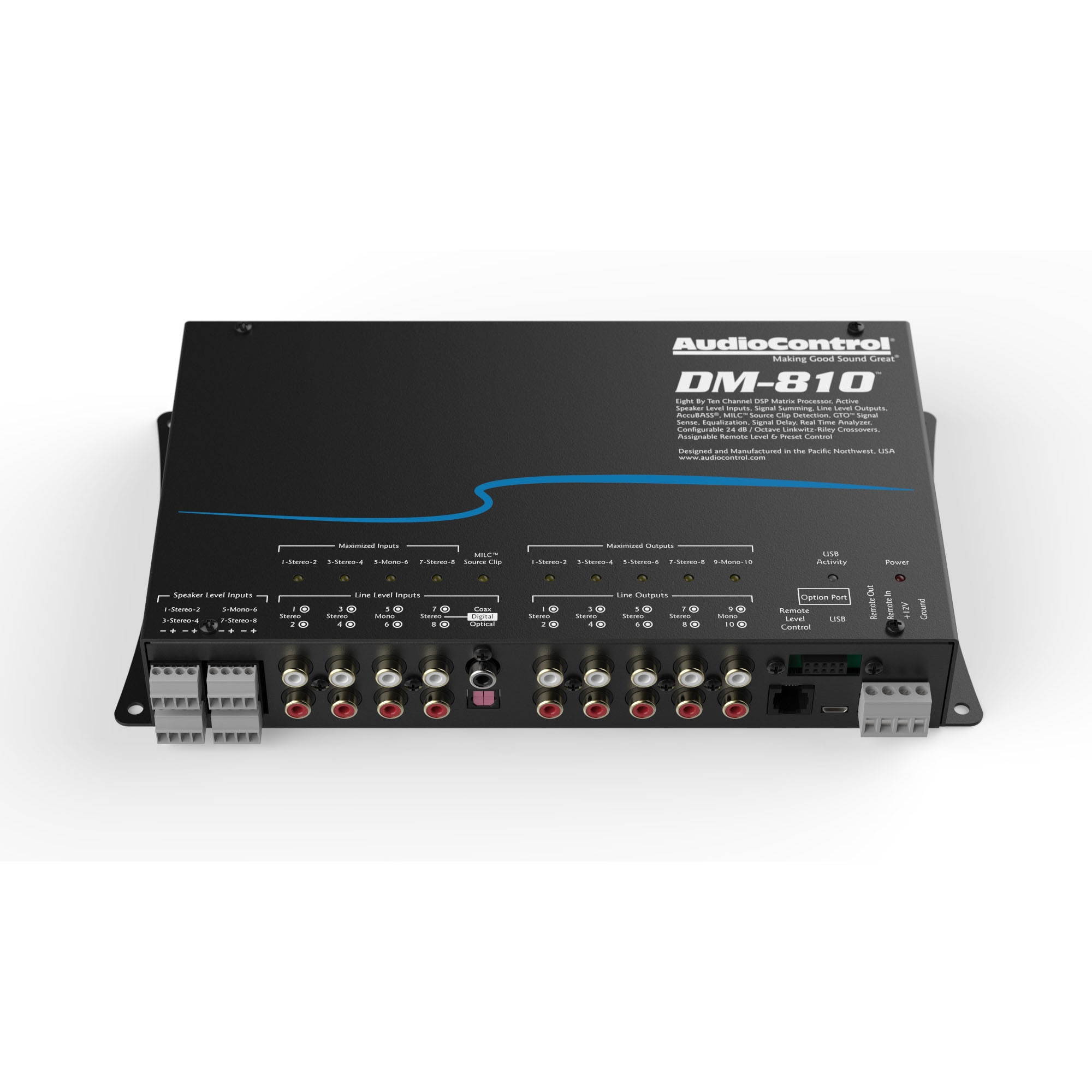 AudioControl DM-810 8 By 10 Channel Matrix Digital Signal Processor