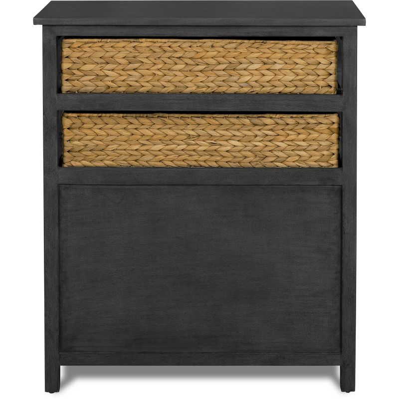 Elmhurst Cabinet Black and Weathered - ClickDecor