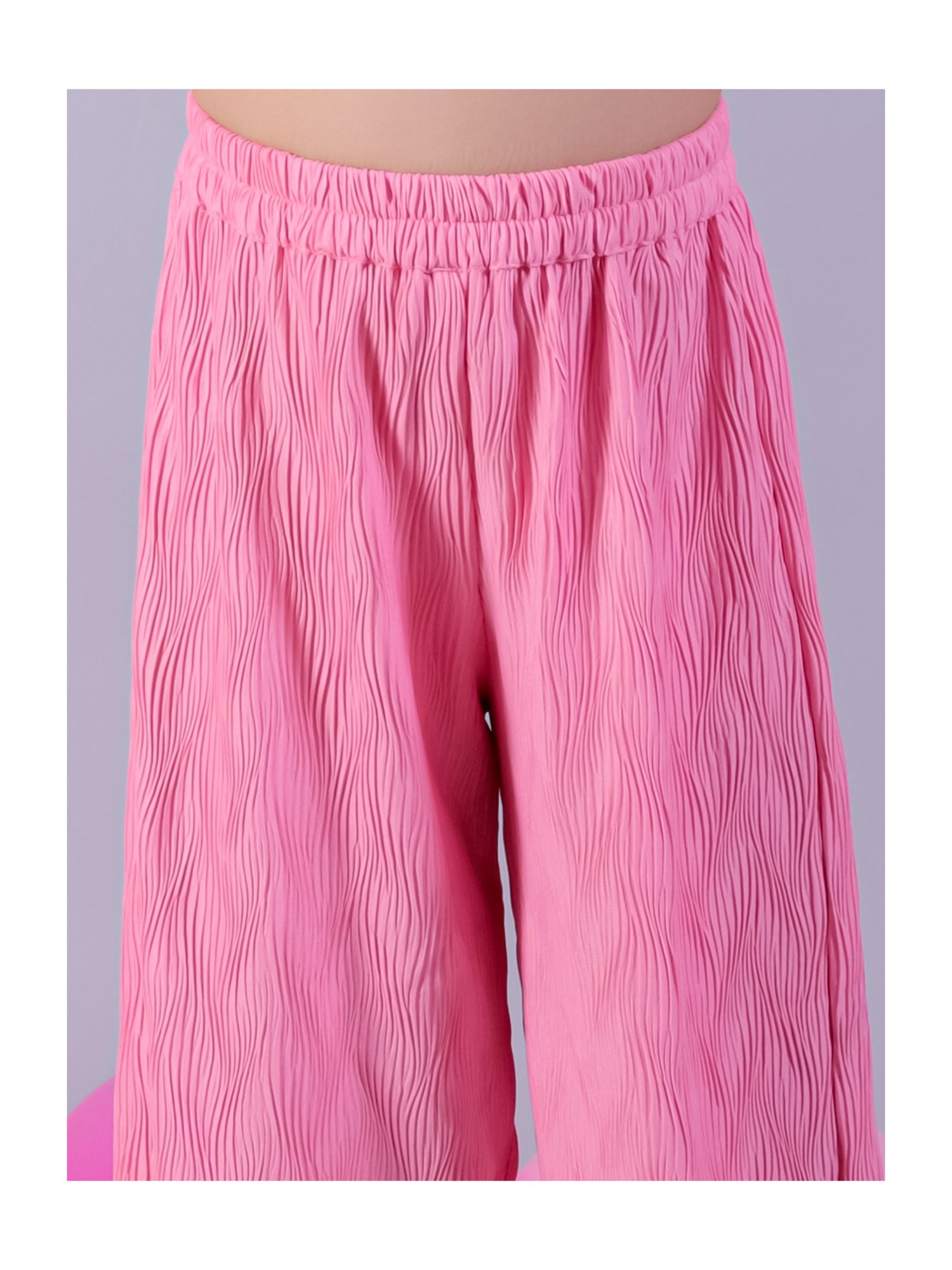 Peppermint Kids Purple & White Floral Print Top with Culottes