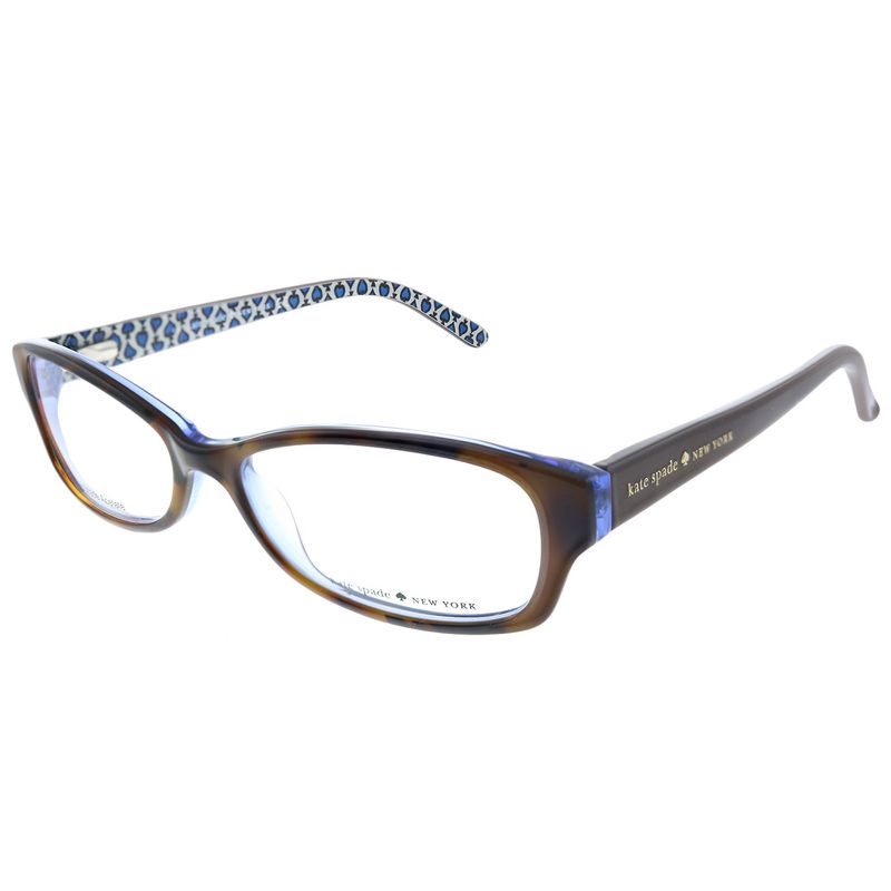 Kate Spade  JZM Womens Rectangle Eyeglasses Tortoise Royal Blue 53mm