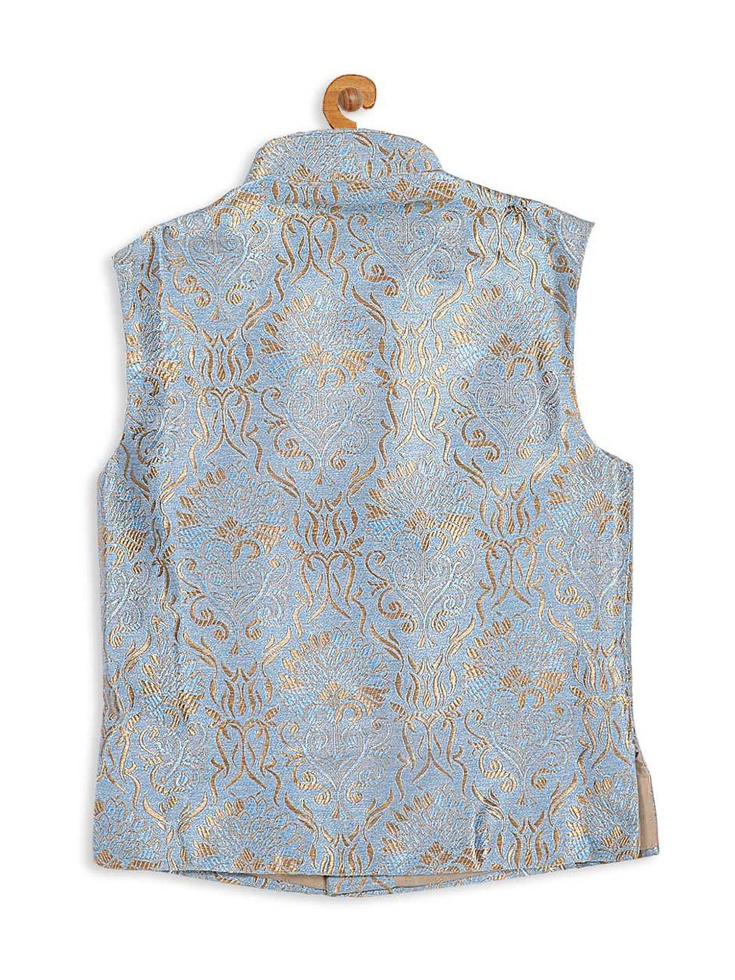 VASTRAMAY SISHU Grey Printed Nehru Jacket
