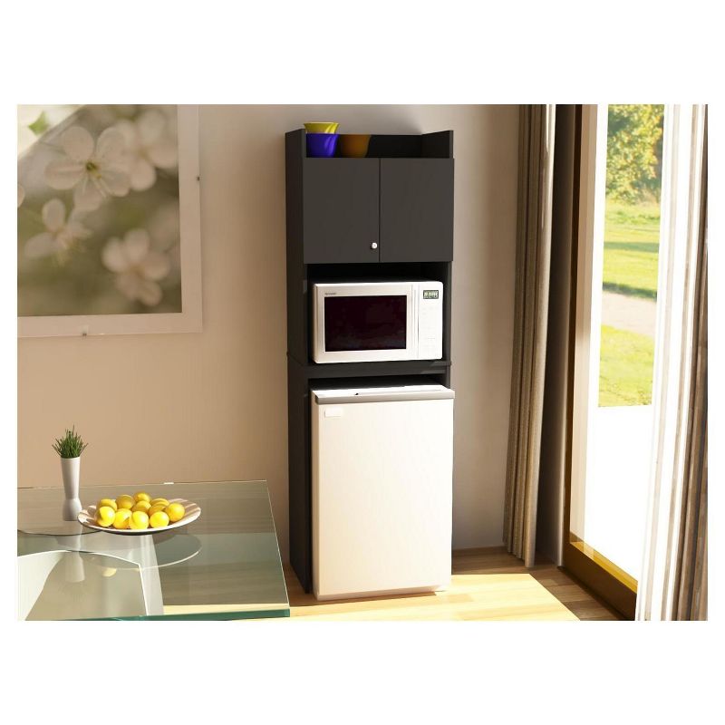 Sandberg Mini Refrigerator Storage Cabinet Black - Room and Joy