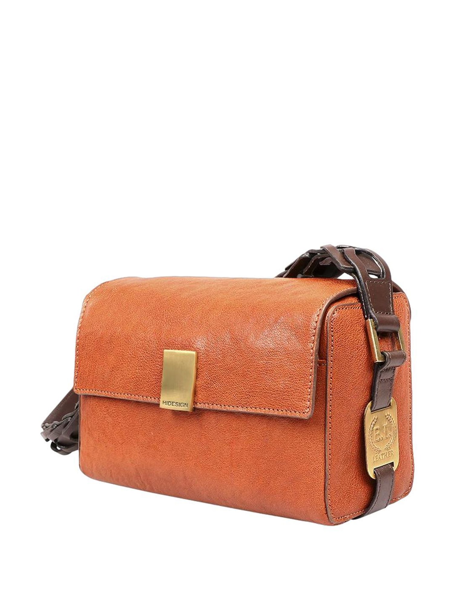 Hidesign Orange Solid Medium Sling Handbag