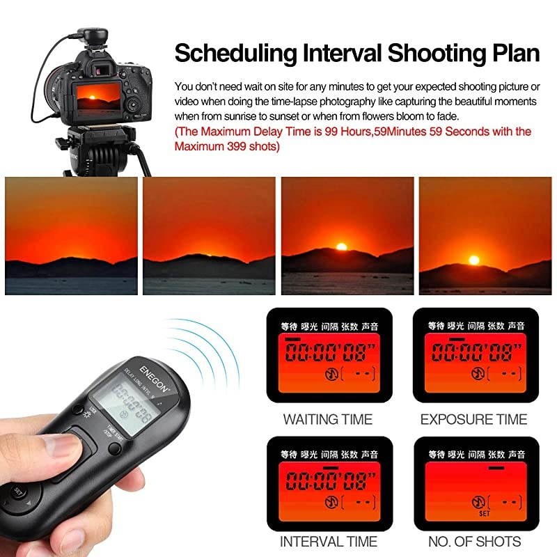 Wireless Remote Shutter Release Control Timer with Cord for a7 III a7 II a7 a7R III a9 a6000 a6300 a5000 a5100 RX100 III RX10M2 Replace for Sony RMSPR1