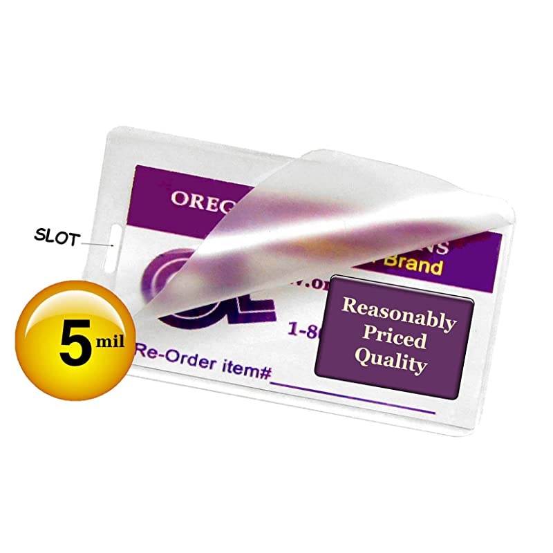 Laminations Premium 5 Mil Luggage Tag Size Hot Laminating Pouches with Slot 2-1/2 x 4-1/4 (Pack of 1000) Clear