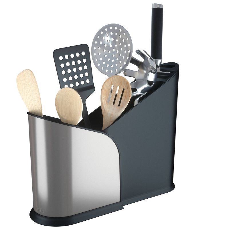 Plastic Furlo Expanding Utensil Holder Black - Umbra