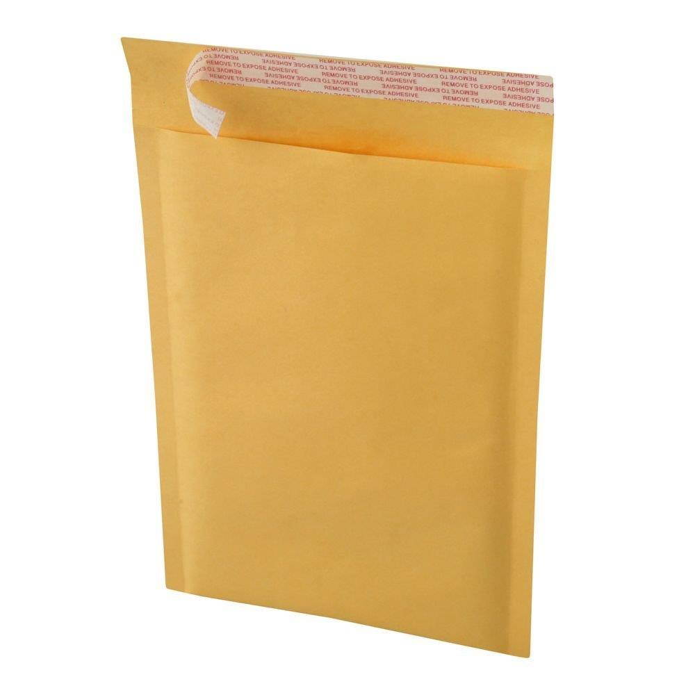 EcoSwift BM124012400 50 Size #0 6 x 10 Kraft Bubble Mailers Self Sealing Bulk Padded Shipping Supplies Packaging Materials Envelopes Bags