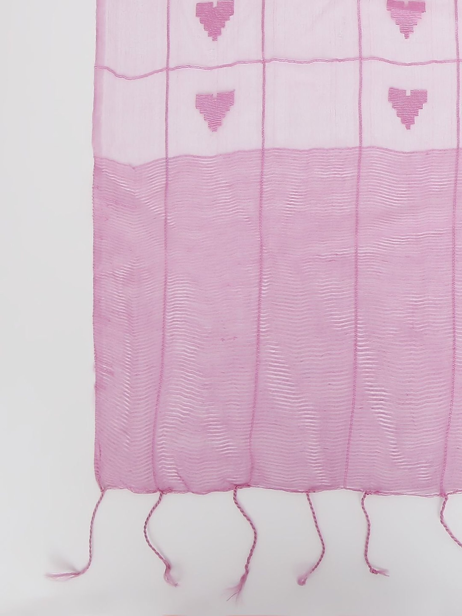 Dupatta Bazaar Baby Pink Woven Pattern Dupatta