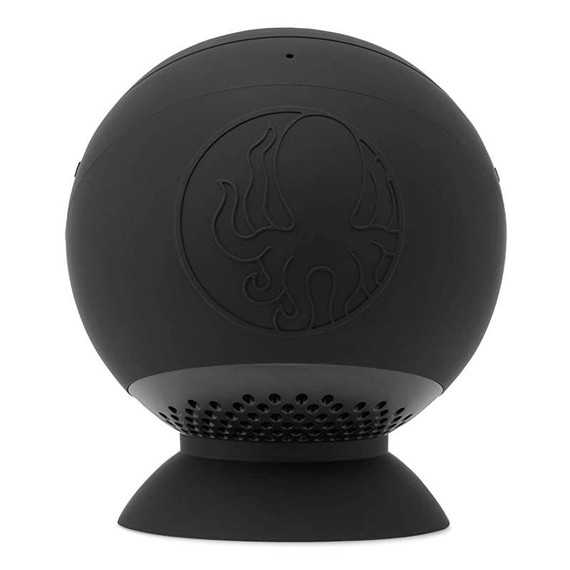 Waterproof Floatable Loud Bluetooth Speaker Dual Pairing for Surround Sound Removable Suction Barnacle Vibe 20 Manta Ray Black