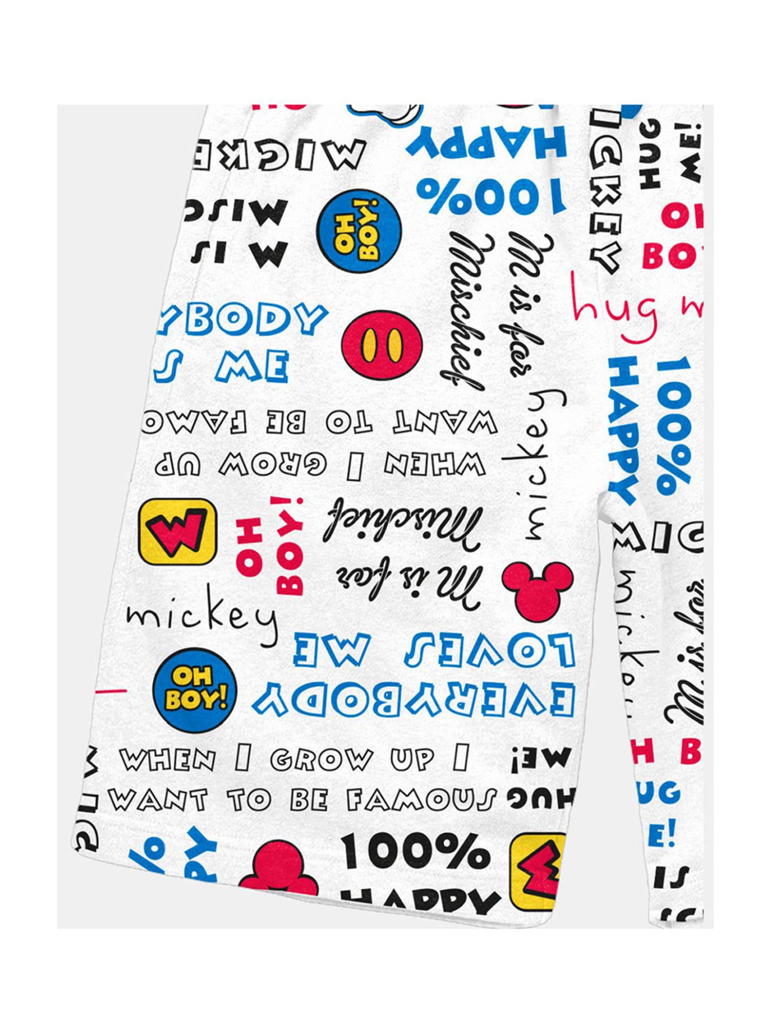 Bonkids Kids Multicolor Cotton Printed Mickey Shorts