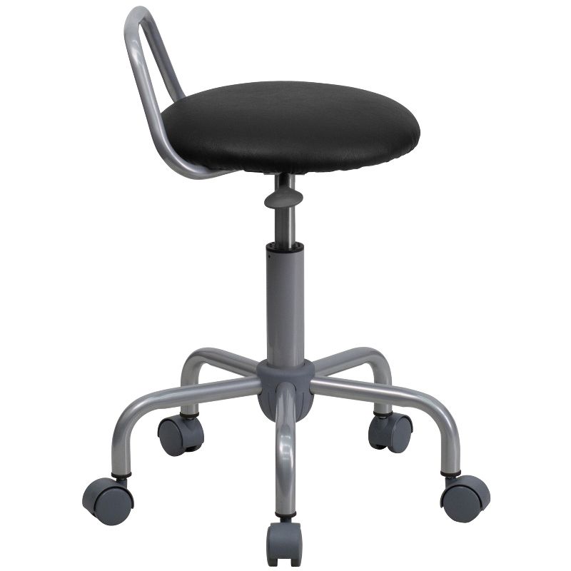 Emma and Oliver Ergonomic Stool with Raised Bar Backrest