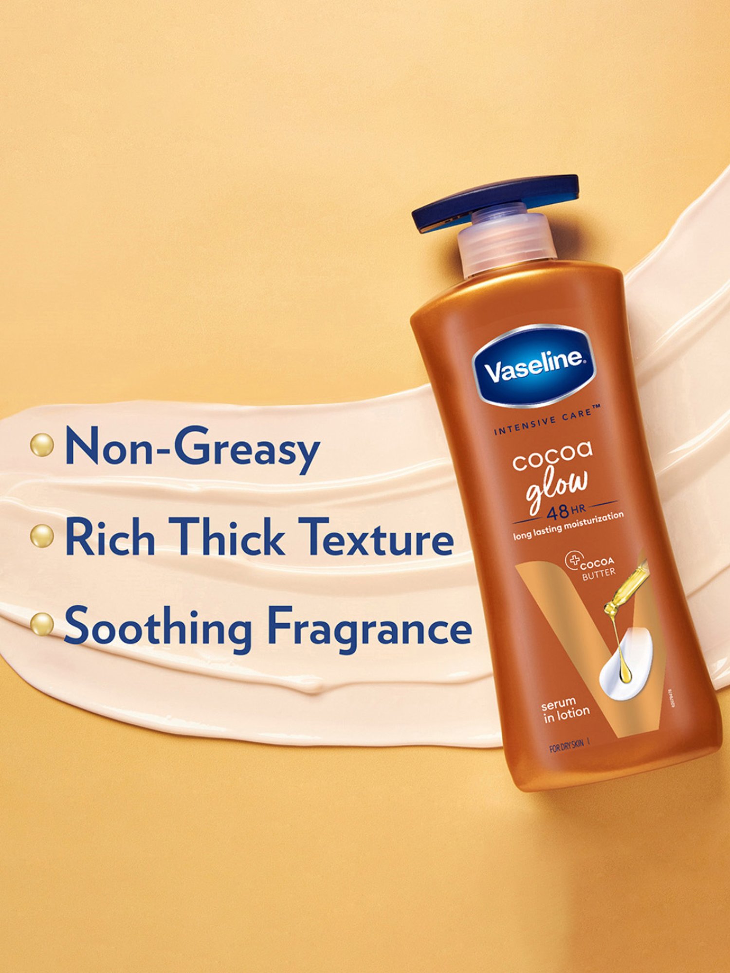 Vaseline Intensive Care Cocoa Glow Body Lotion - 600 ml