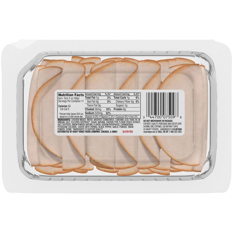 Oscar Mayer Deli Fresh Sliced Rotisserie Seasoned Chicken Breast - 22oz