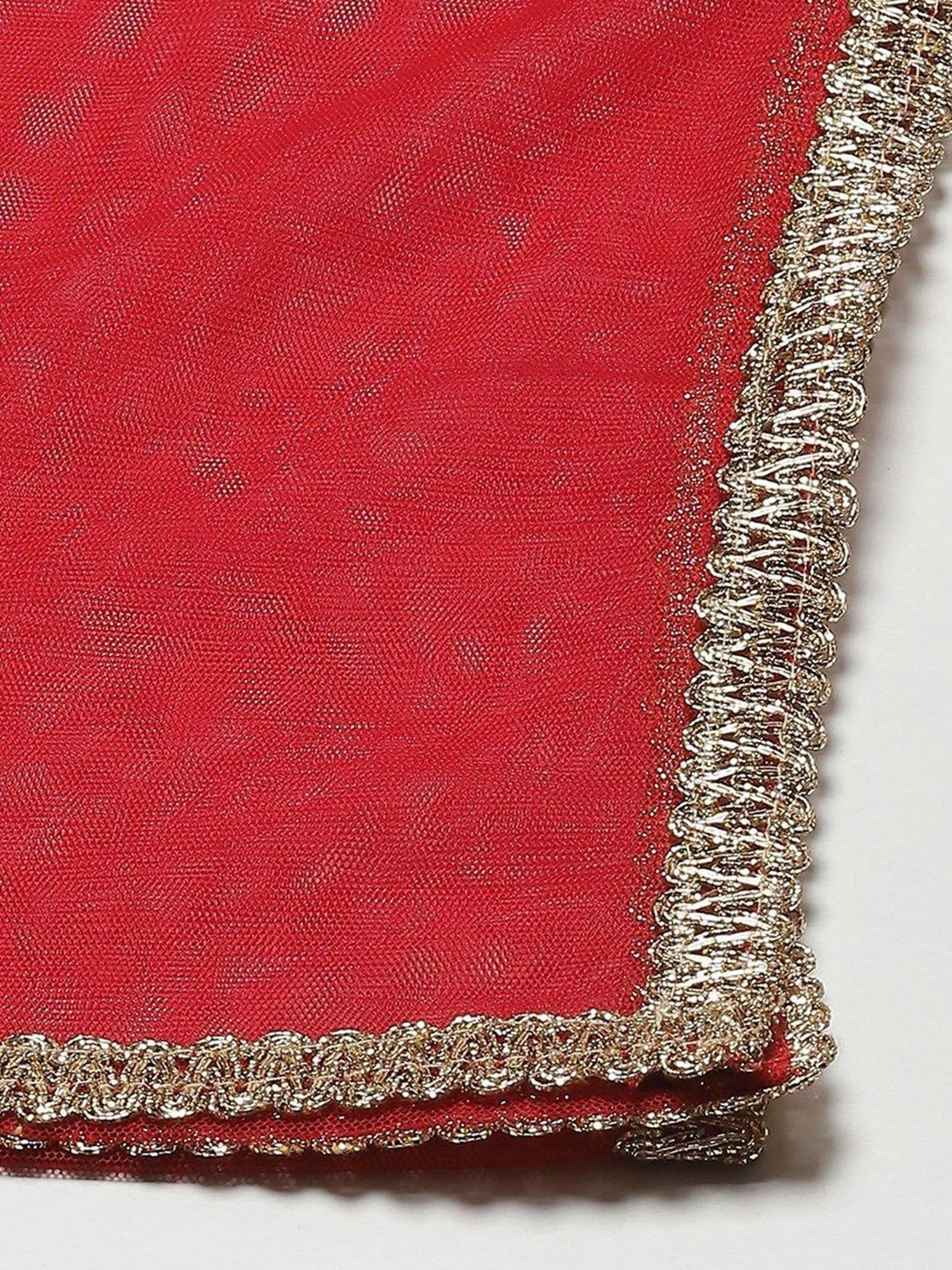 Biba Kids Red & Gold Cotton Printed Full Sleeves Kurta Set