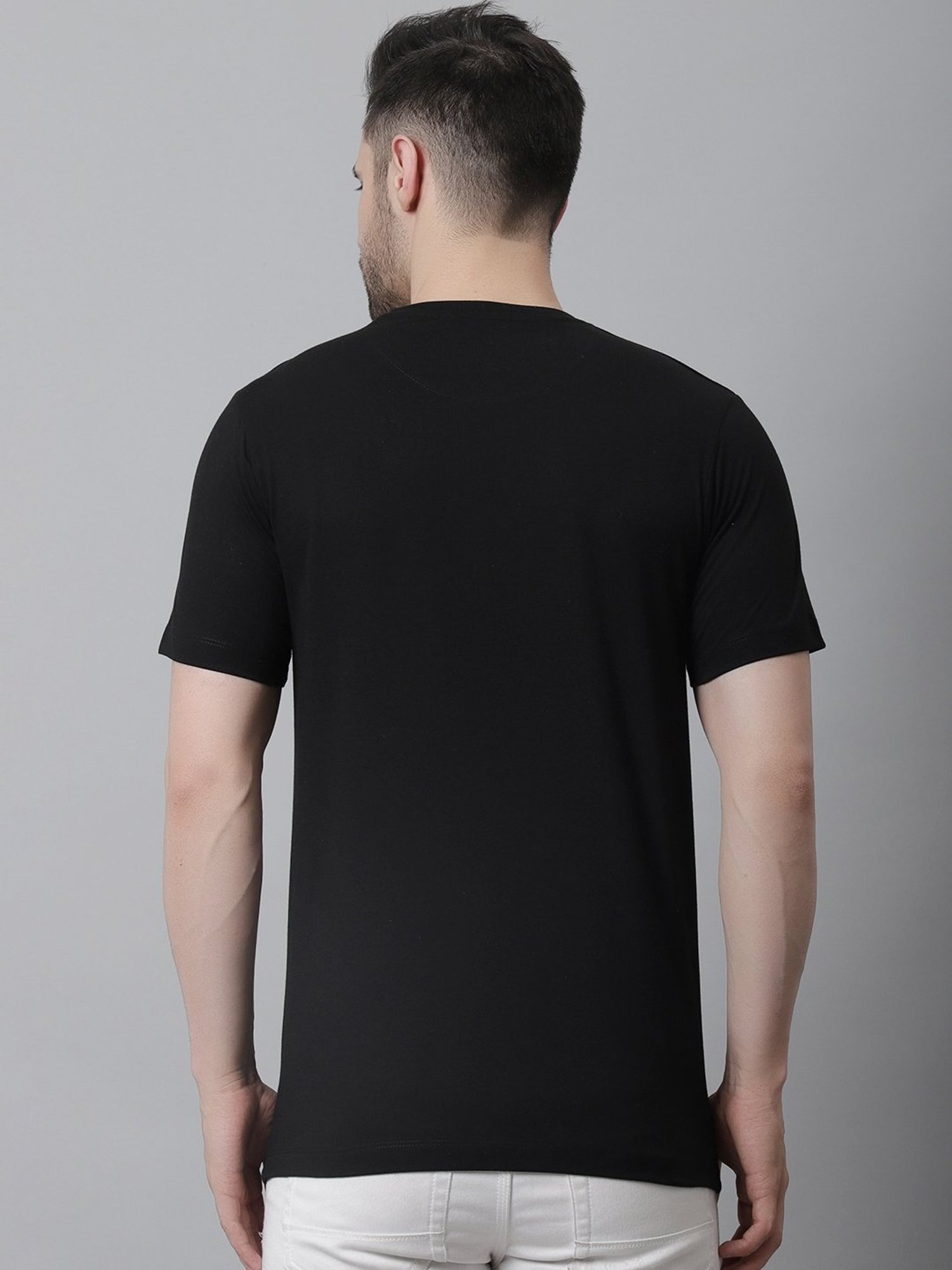 Venitian- Forbidden Clothing Black Slim Fit Graphic Print Crew T-Shirt