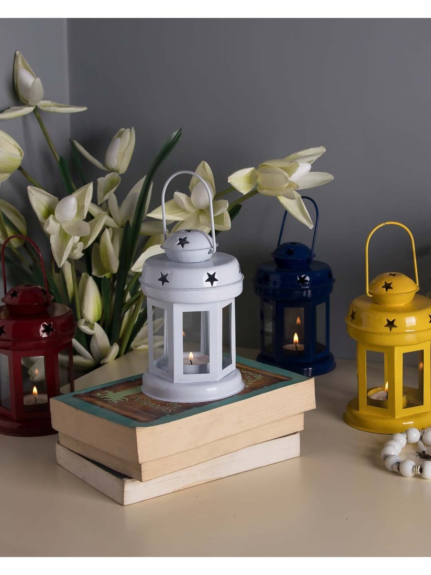 Homesake 'Halloween' Multicolor Metal Hanging Candle Holder - Set of 4