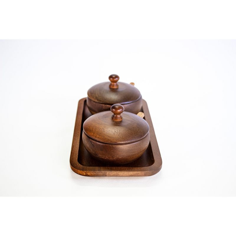 BergHOFF Acacia Wooden Spice Jar Set