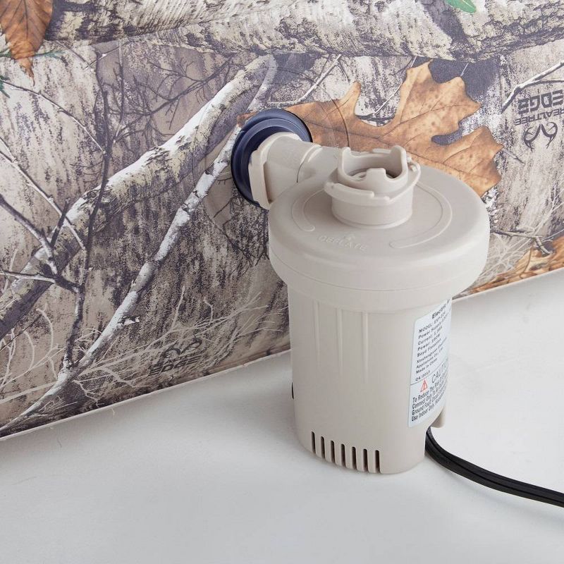 RealTree Edge Camo Sport Air 13" Outdoor Air Mattress with Hands-Free Electric Pump - Queen