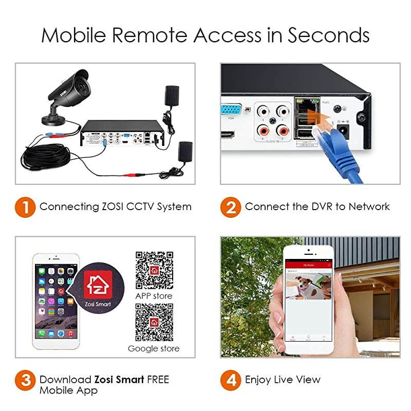 8CH Outdoor Security Camera System with Hard Drive 1TB, H.265+ 8Channel 1080P HD-TVI DVR and (8)&times;1080P HD Weatherproof Surveillance Camera System,120ft Night Vision