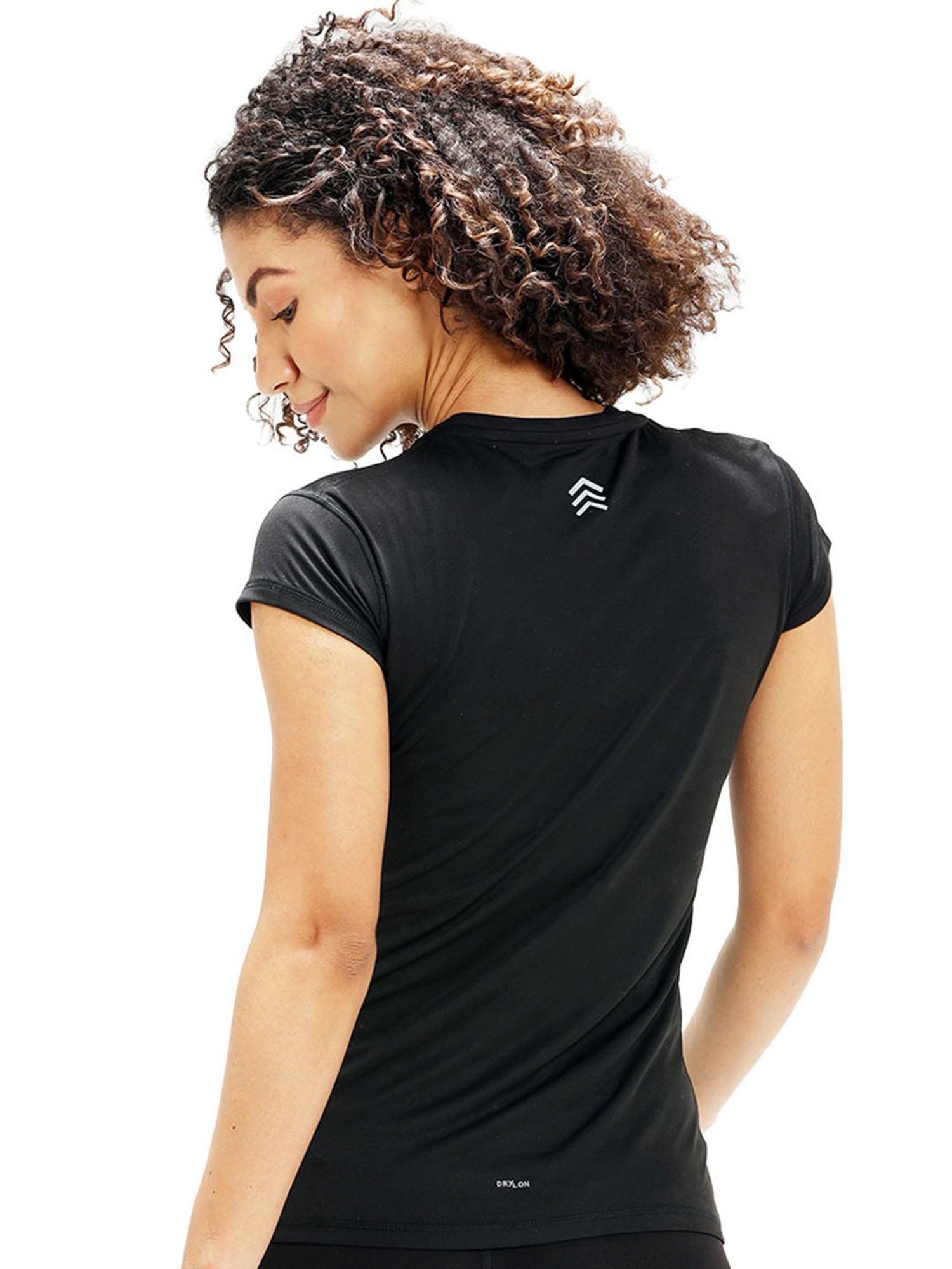 Shrey Black Printed T-Shirt