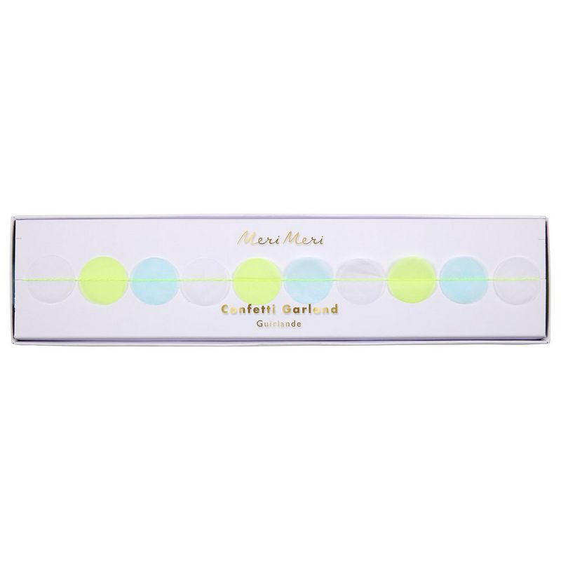 Meri Meri - Neon Confetti Garland - Party Decorations and Accessories - 1ct