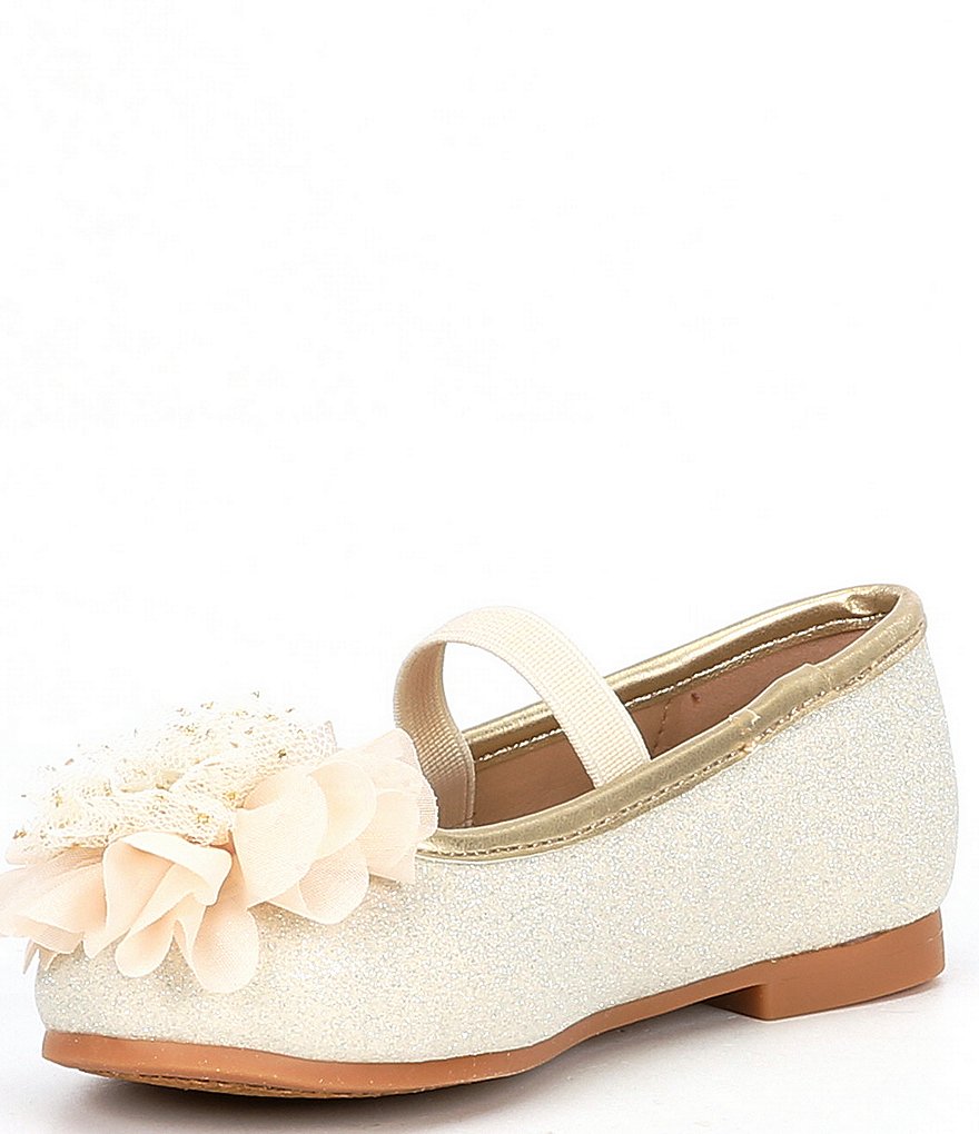 Copper Key Girls' Surely-T Glitter Ballet Flats (Infant)