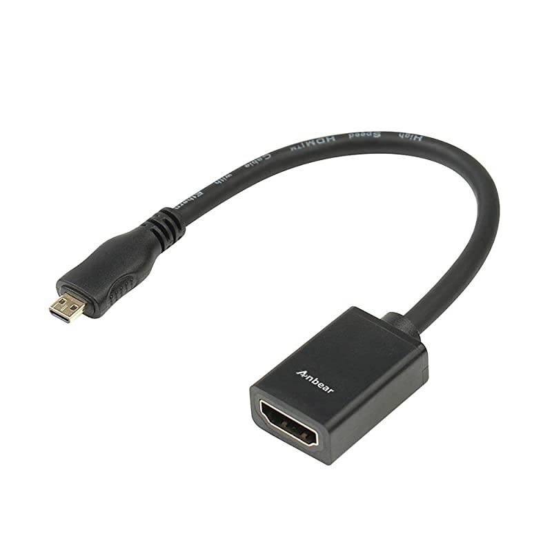 Micro HDMI to HDMI Adapter Micro HDMI to HDMI Cable HDMI to Micro HDMI Adapter for Gopro Hero and Other Action CameraCam with 4K&times;2K3D Supported