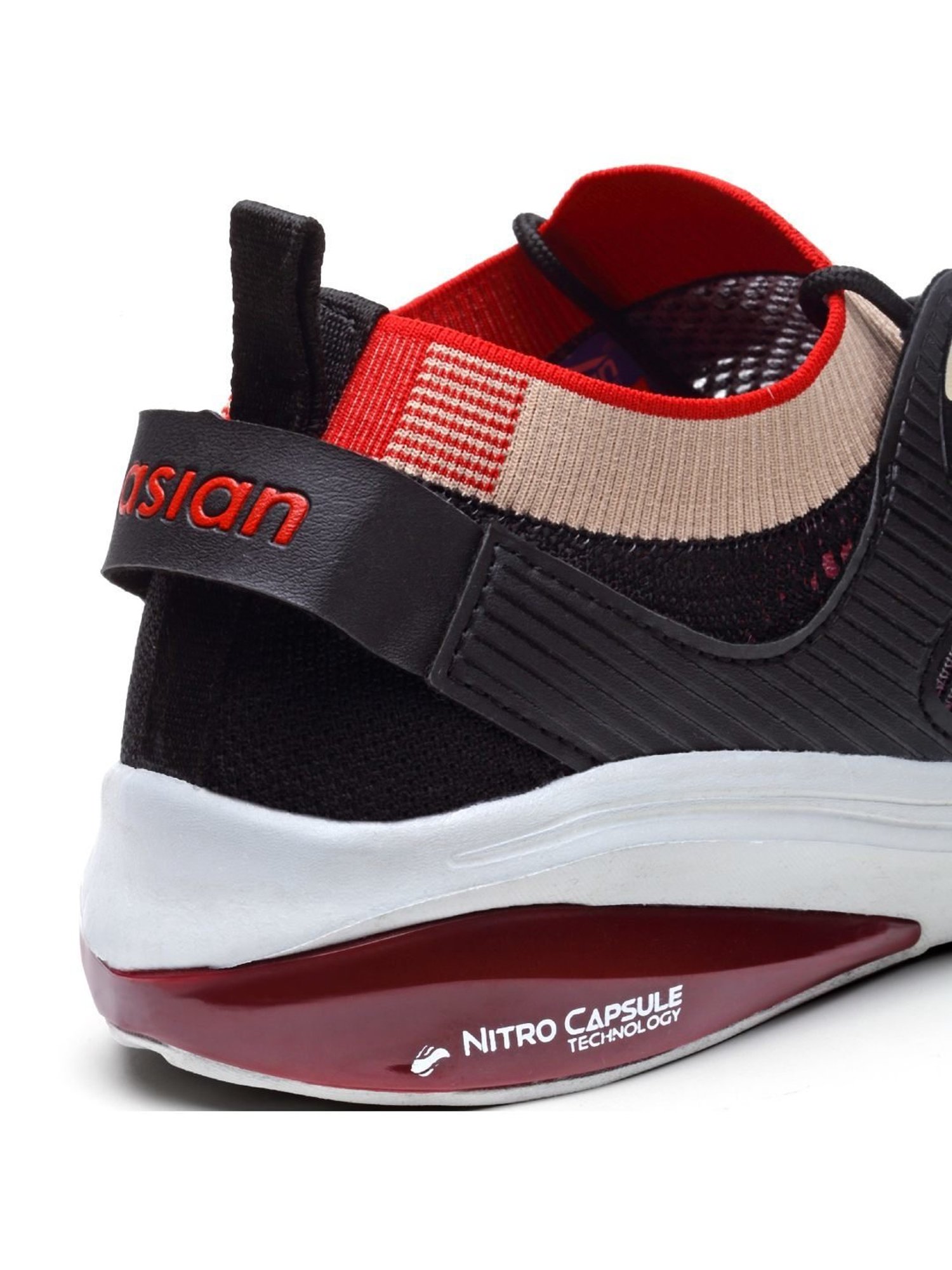 Asian Men's Black Running Shoes