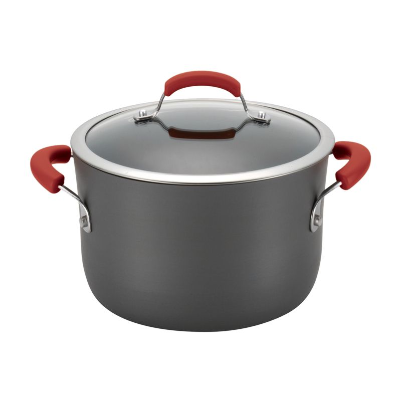 Rachael Ray 12pc Hard-Anodized Nonstick Cookware Set Red