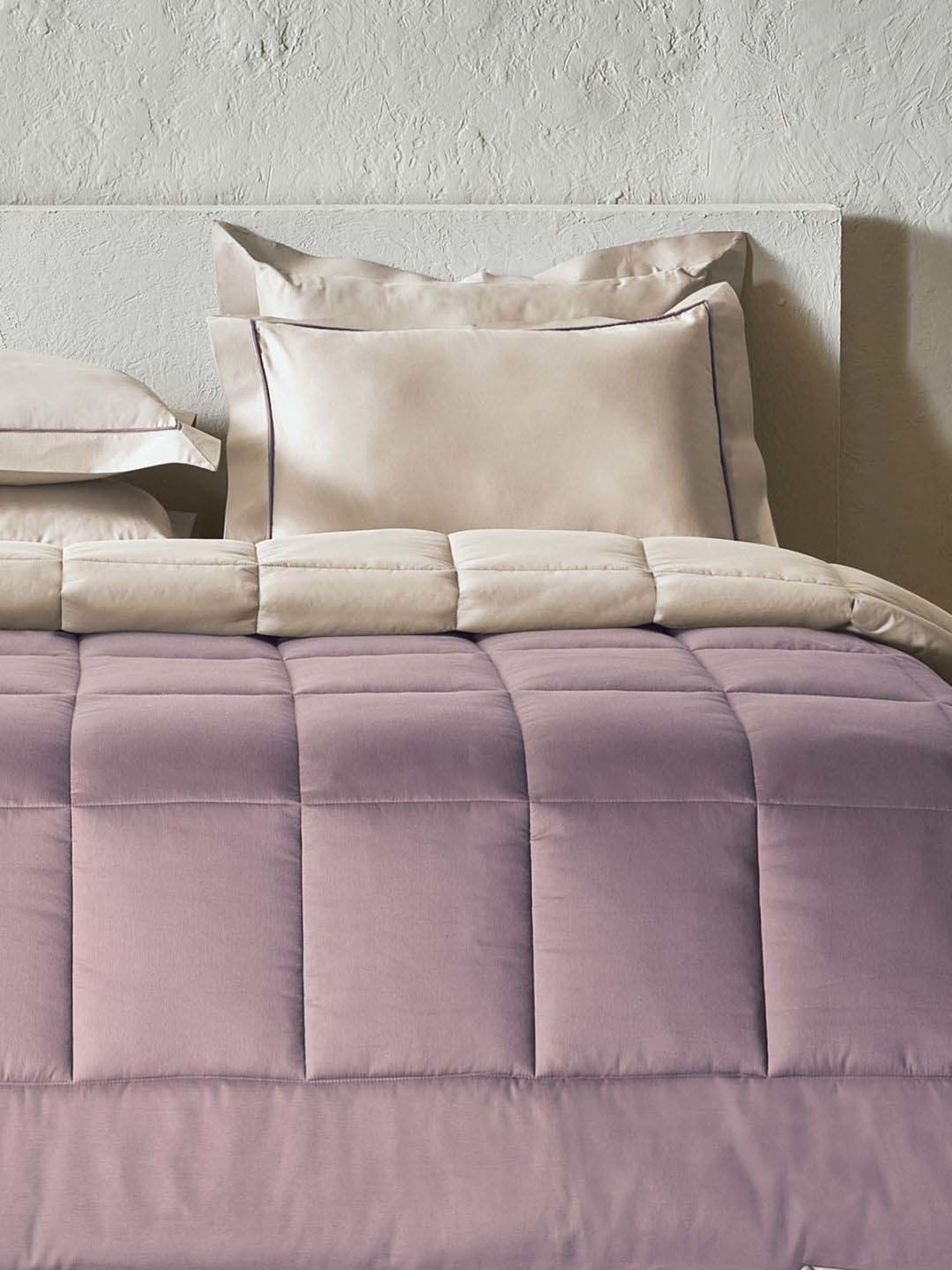 Ddecor Live Beautiful Snuggle II Iguana Pumice Stone Dusty Lilac Cotton 210 TC King Bedsheet Set