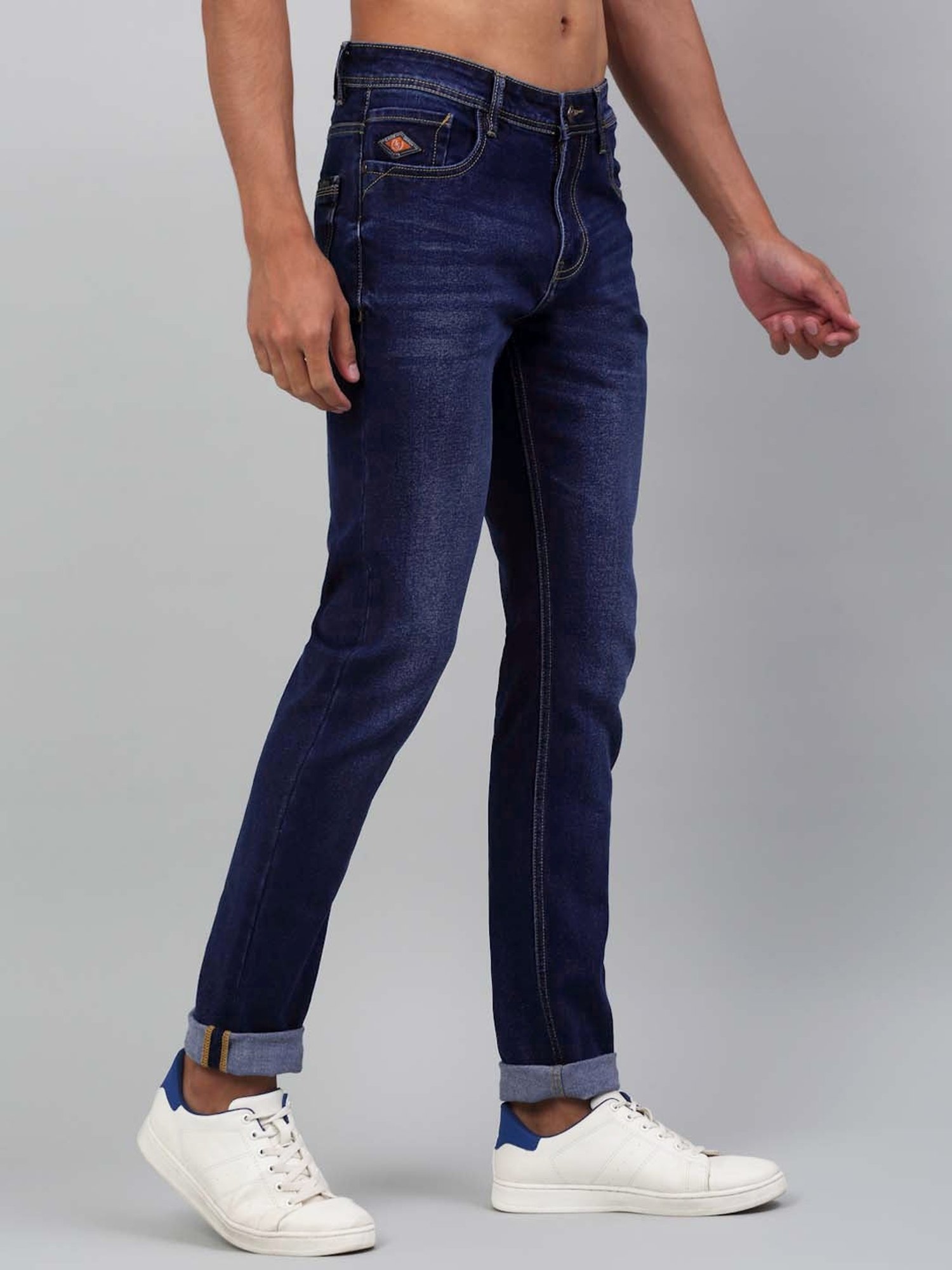 Louis Stitch Dark Navy Slim Fit Jeans