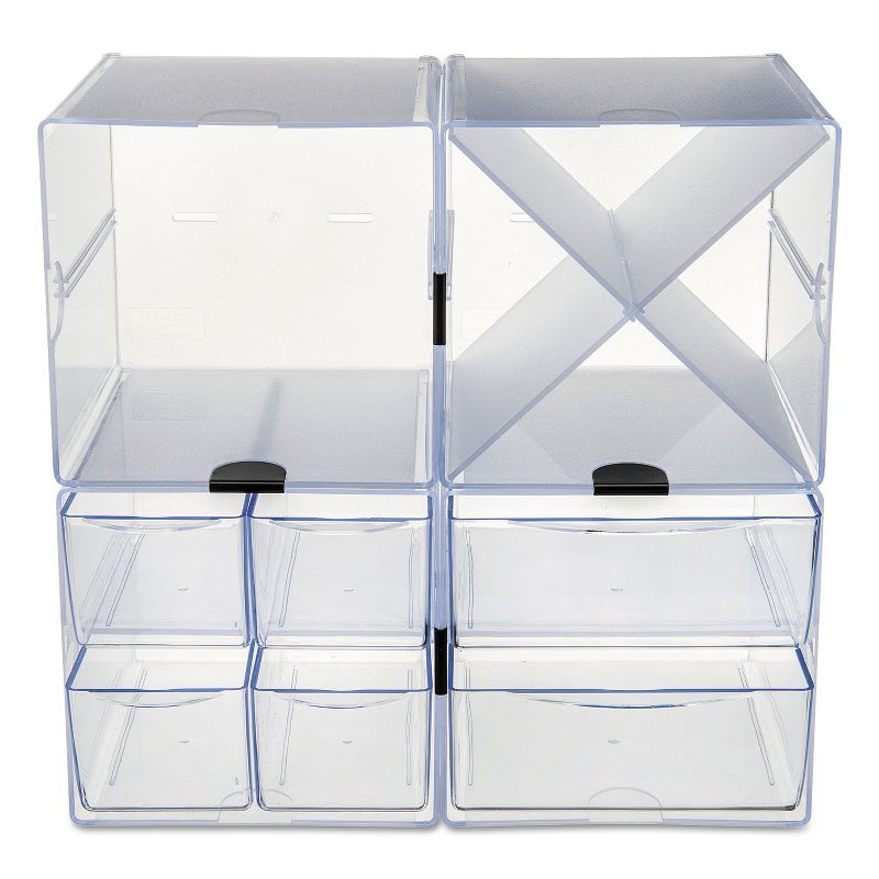 Deflecto Desk Cube Clear Plastic 6 x 6 x 6 350401