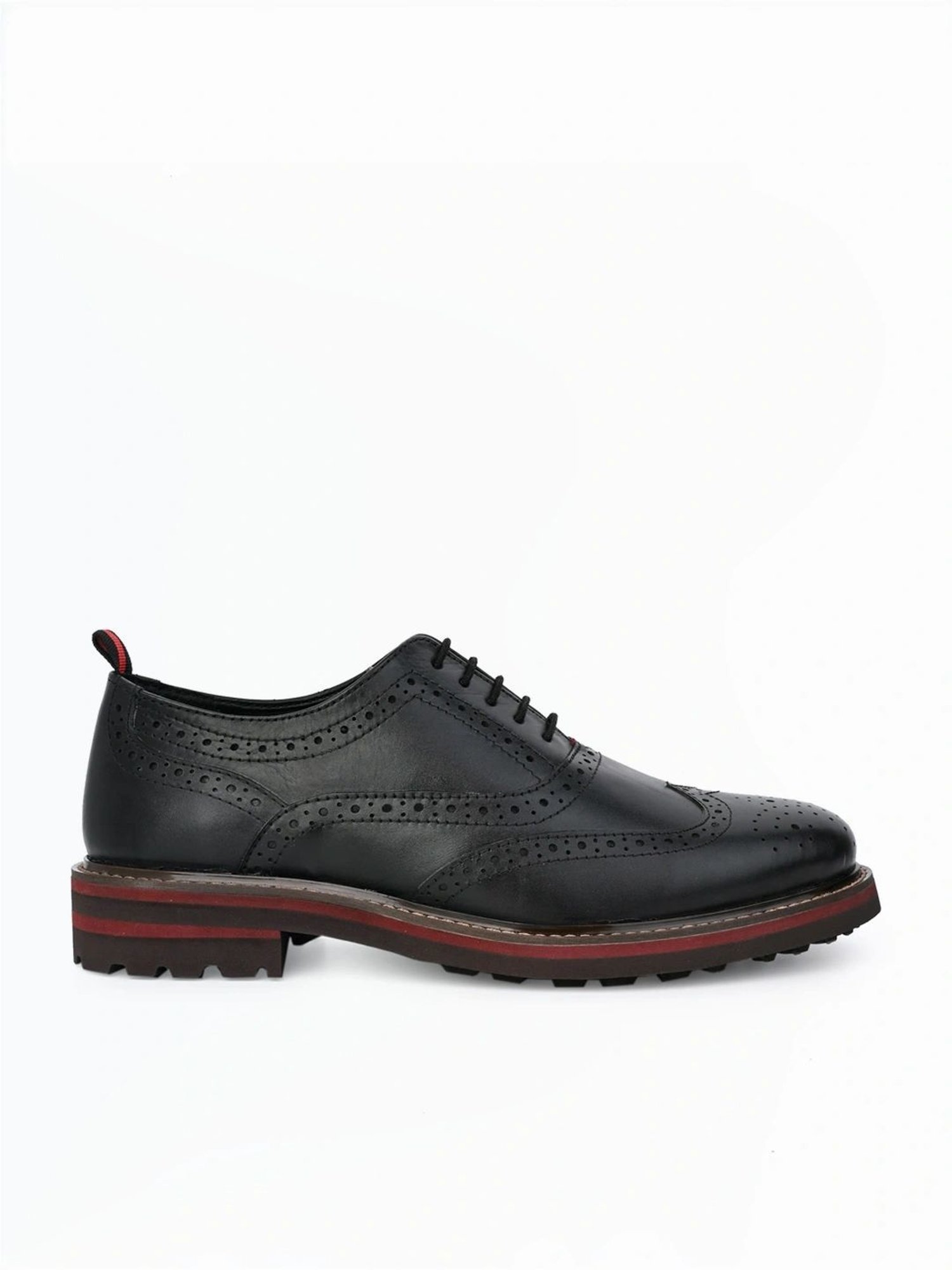 Alberto Torresi Men's Black Brogue Shoes