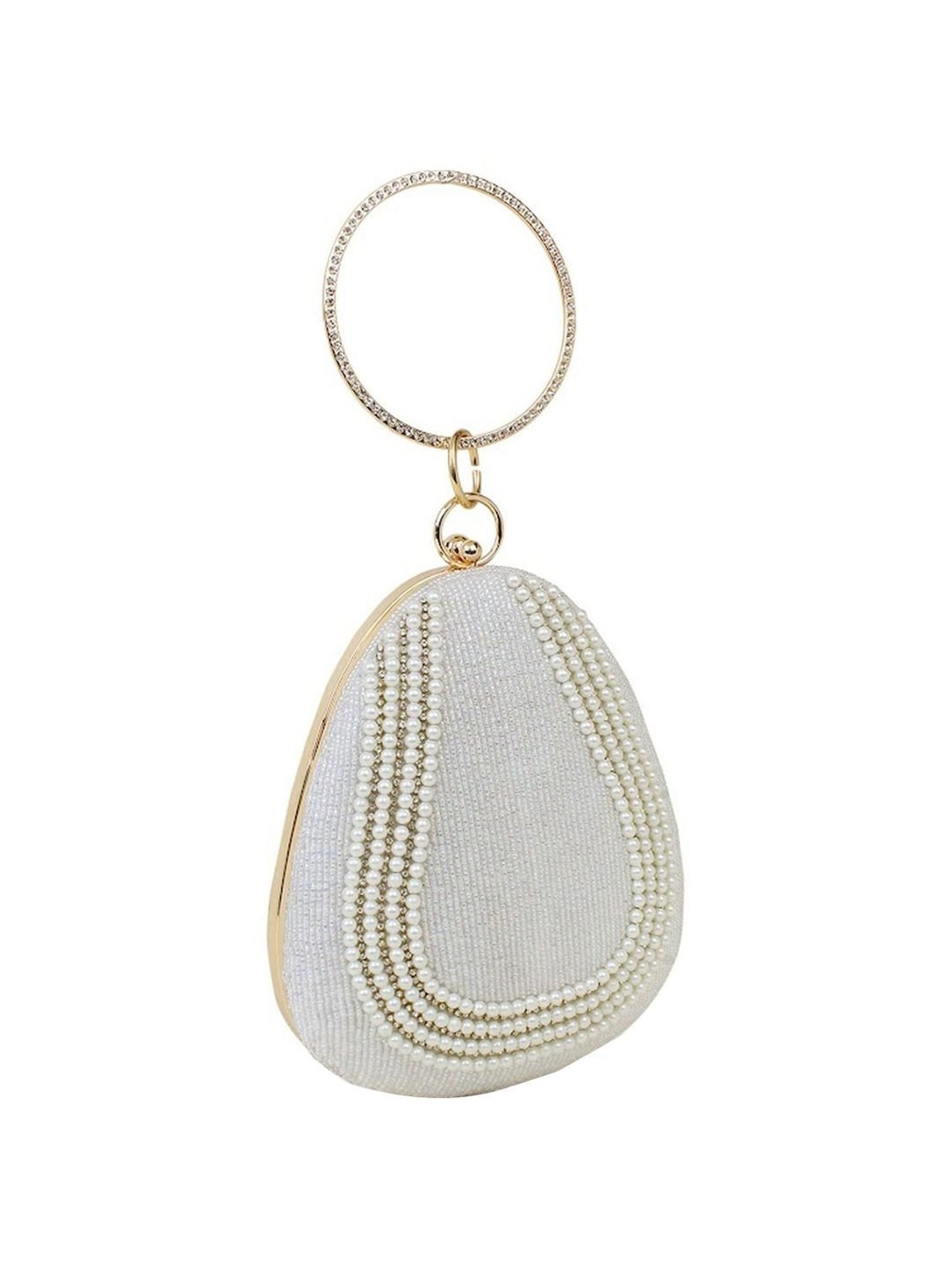 Spice Art White Clutch