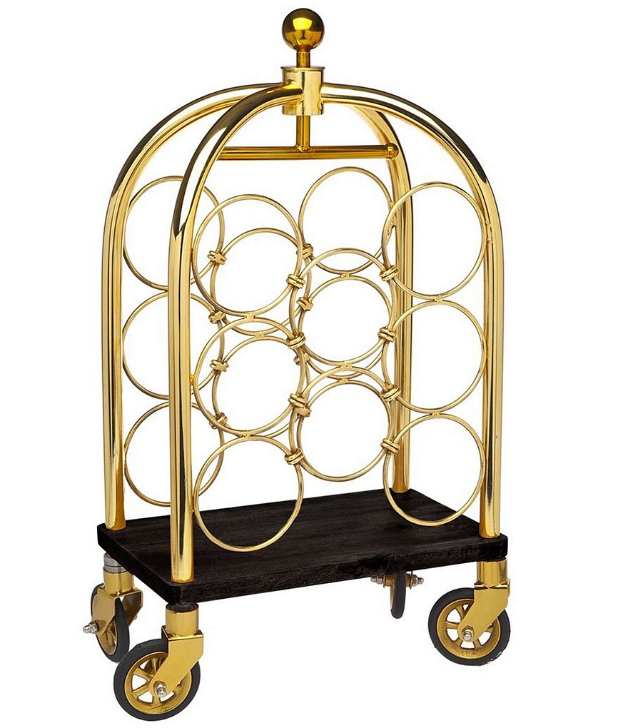 Godinger Luggage Wine Rack Cart