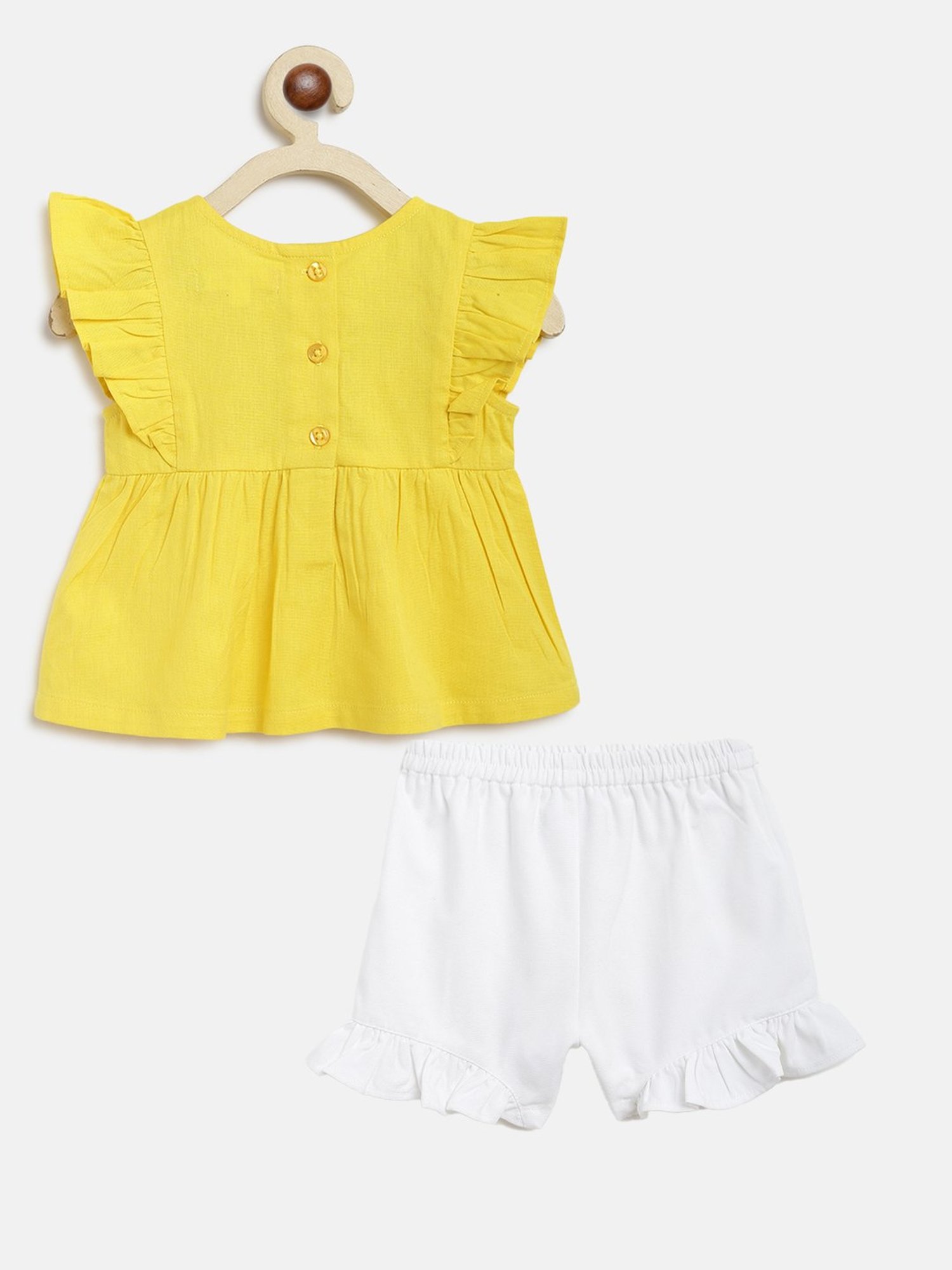 VASTRAMAY Girls Green Printed Clothing Sets