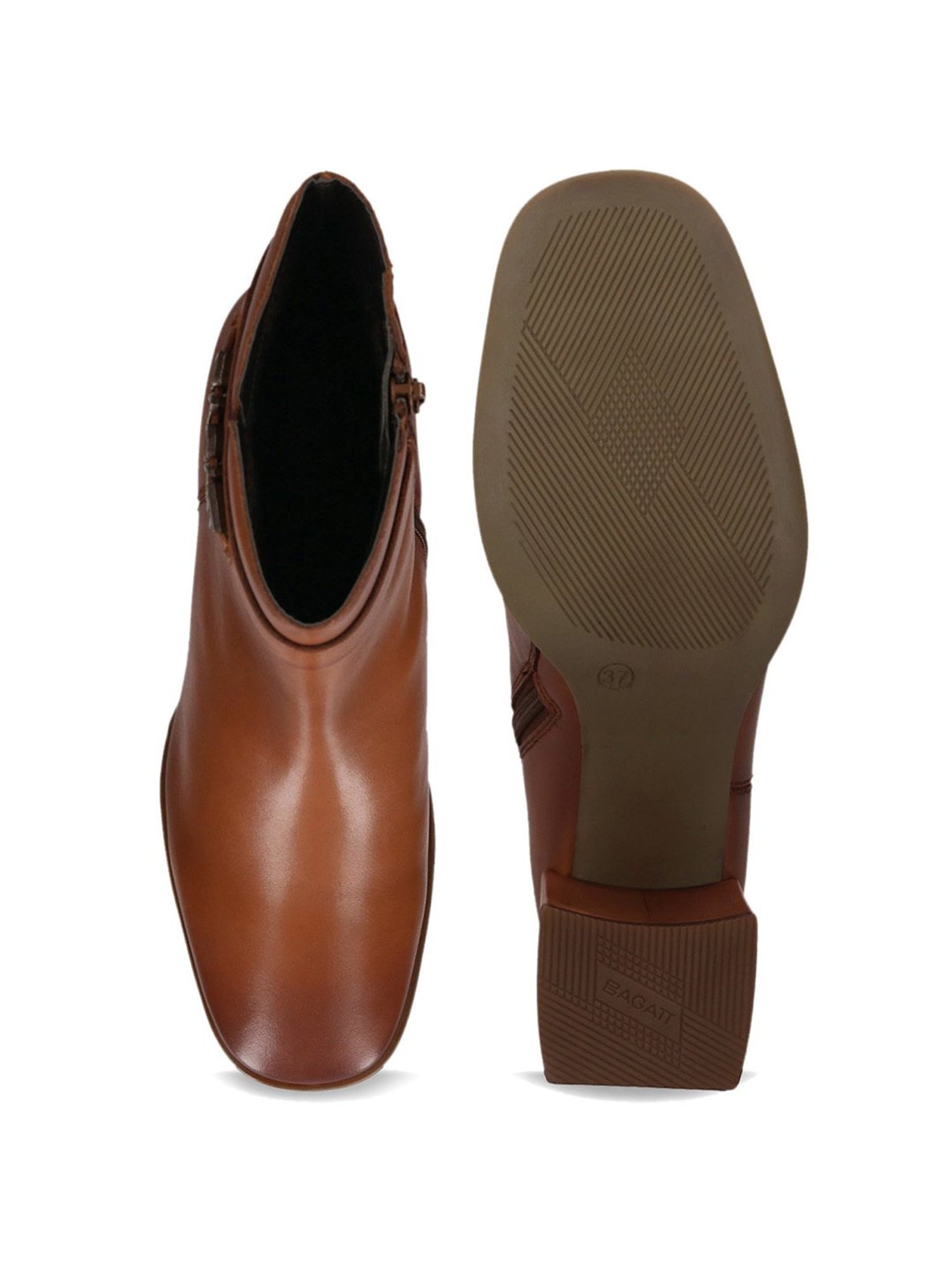 BAGATT Women's Crema Cognac Casual Boots