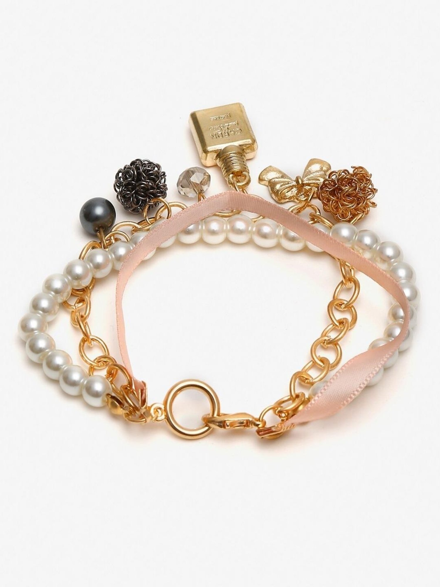 YouBella Jewellery Gold-Plated Stackable Bracelet