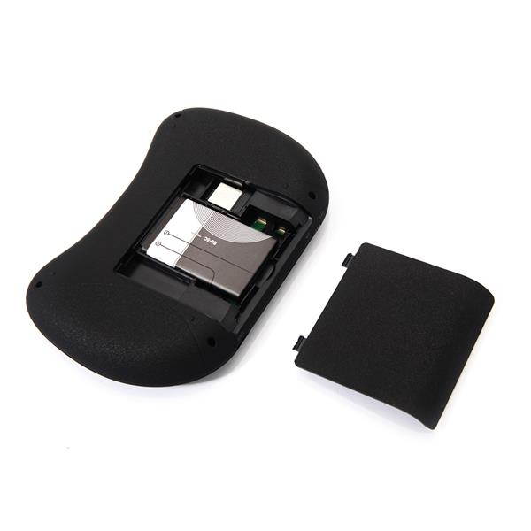 MINI i8 2.4GHz 3-color Backlight Wireless Keyboard with Touchpad Black