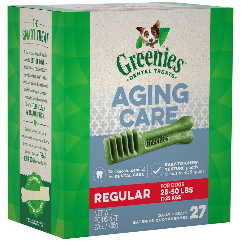 Greenies Aging Care Regular Chicken Dental Dog Treats - 27ct