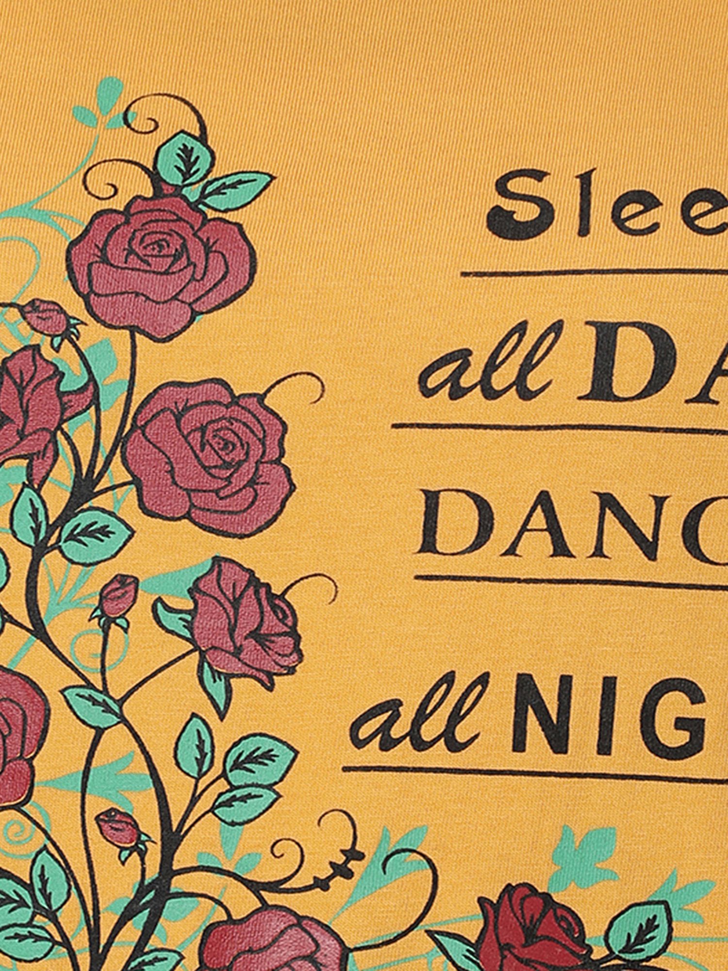 Kryptic Yellow & Pink Cotton Graphic Print T-Shirt (Pack Of 2)