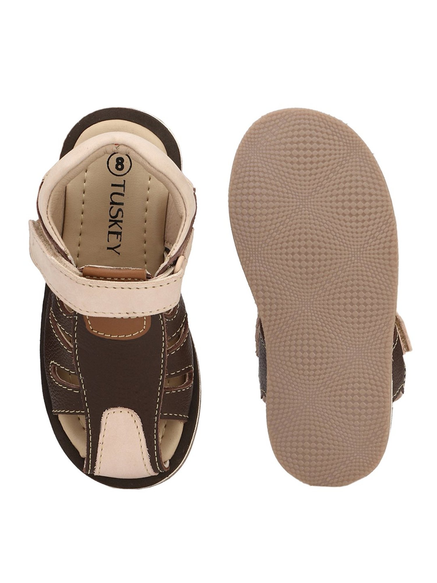 Tuskey Kids Coffee Sandals