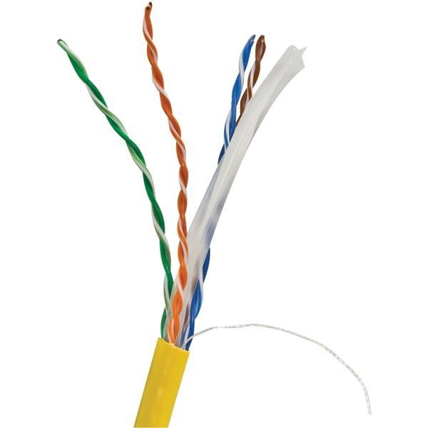 VERICOM MBW6U-01445 CAT-6 UTP Solid Riser CMR Cable, 1,000ft Pull Box (Yellow)