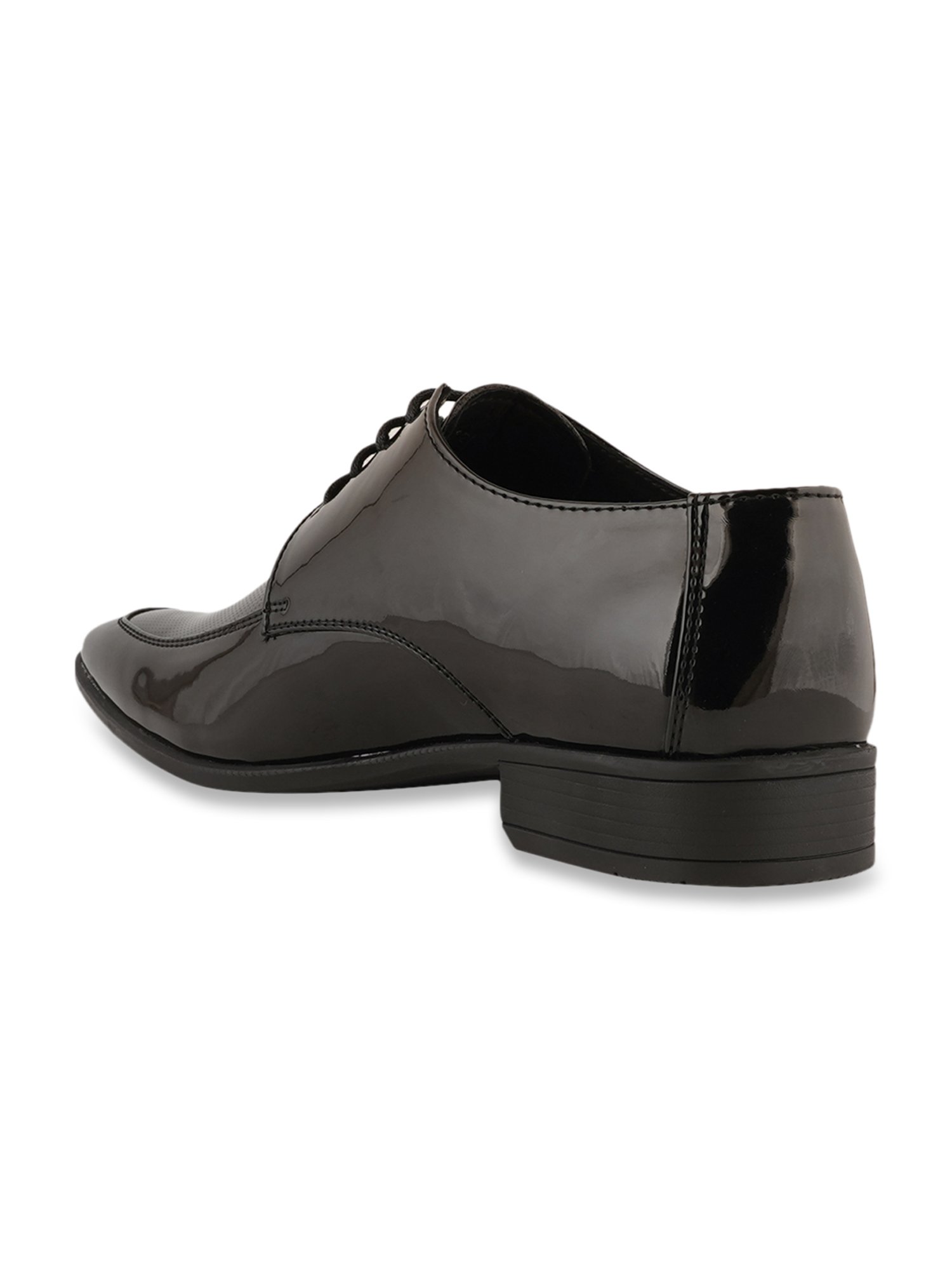 Pelle Albero Men's Black Derby Shoes