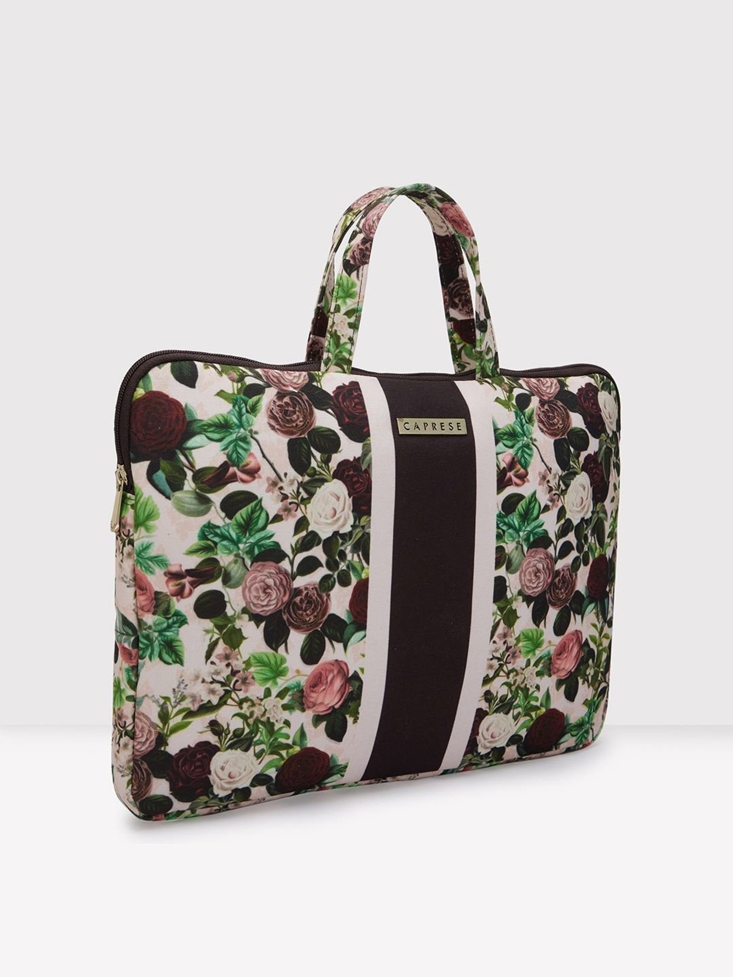 Caprese Burgundy Canvas Large Laptop Messenger Bag